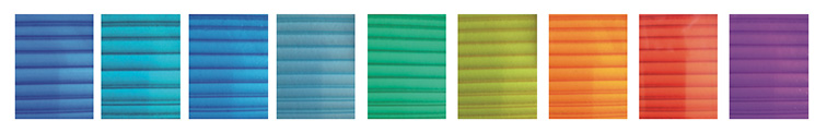 Coloris sur demande du polycarbonate arcoWall® 5613